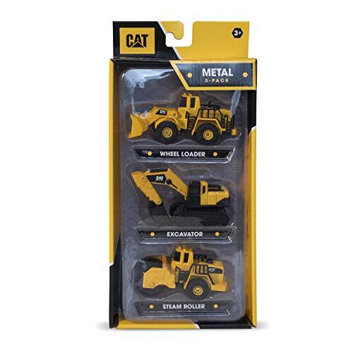 CATERPILLAR, Pack 3 Mini Vehículos Metal construcción (AJ 1) , (w2B)