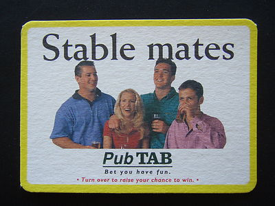 #ad #ad PUB TAB STABLE MATES BET YOU HAVE FUN HOE TO BET FOR A WIN OR A PLACE COASTER AU $4.99