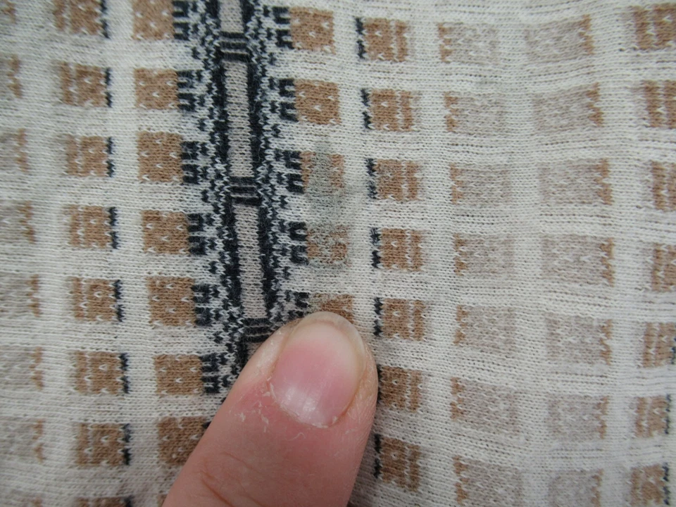 Camisa polo vintage GRAND SLAM para hombre XXL 2XL manga corta geométrica beige negra Foto 4 de 4