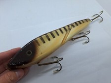 10" Crane Brown Perch Glidebait Maple Rare Crankbait Jerkbait Musky Lure