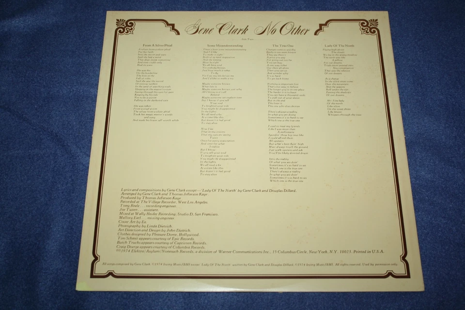 GENE CLARK-NO OTHER-RARE EX US WHITE LABEL PROMO - Image 3 of 4