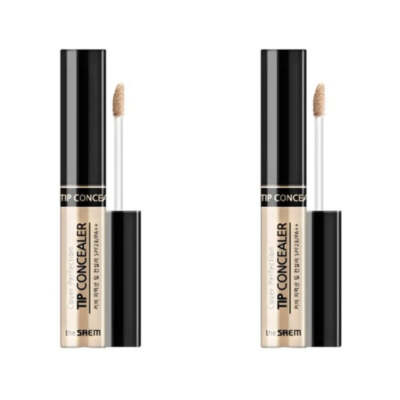 THE SAEM Cover Perfection Tip Concealer 1.5 Natural Beige 6.5g*2Pcs FREE SHIP