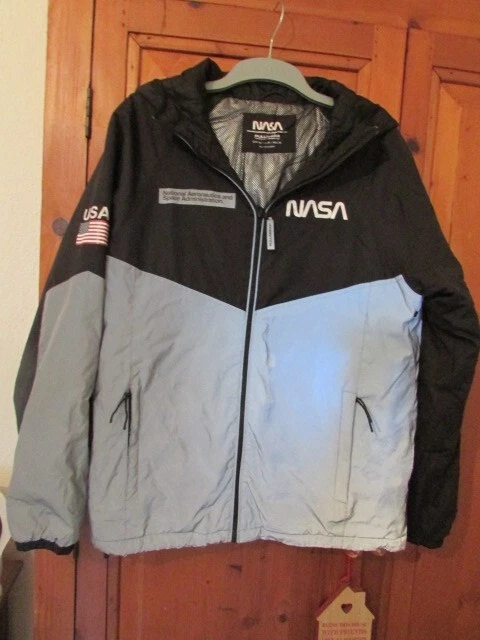 Pull Bear NASA men s hooded coat lightly padded size medium chest 38 40