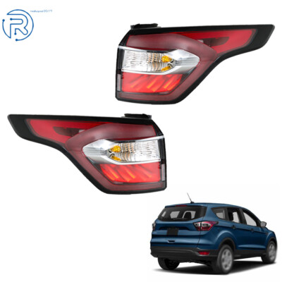Rear Left&Right Brake Lamps Tail Lights For 2017-2019 Ford Escape Kuga Halogen
