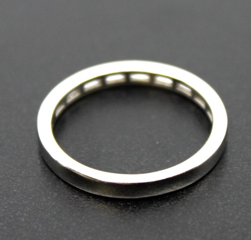 The Devotion VRAI Lab Created Baguette Diamond Band in Platinum Sz 8.25 - Picture 8 of 15