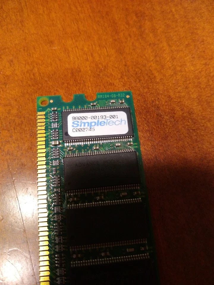 Lot of 6 256MB DDR266 or DDR333 184pin DIMM Memory Various Brands - Image 3 of 4