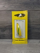 Vintage Tiki Sonic Vibrations Lures Spoonfish 1/2oz New Old Stock Yellow Rare