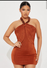 Amber chain link dress