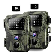 2pc Hunting Game Trail Camera 24MP 1080P Wildlife Outdoor Cam Night Vision 32GB