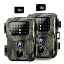 2pc Hunting Game Trail Camera 24MP 1080P  Wildlife Outdoor Cam Night Vision+32GB