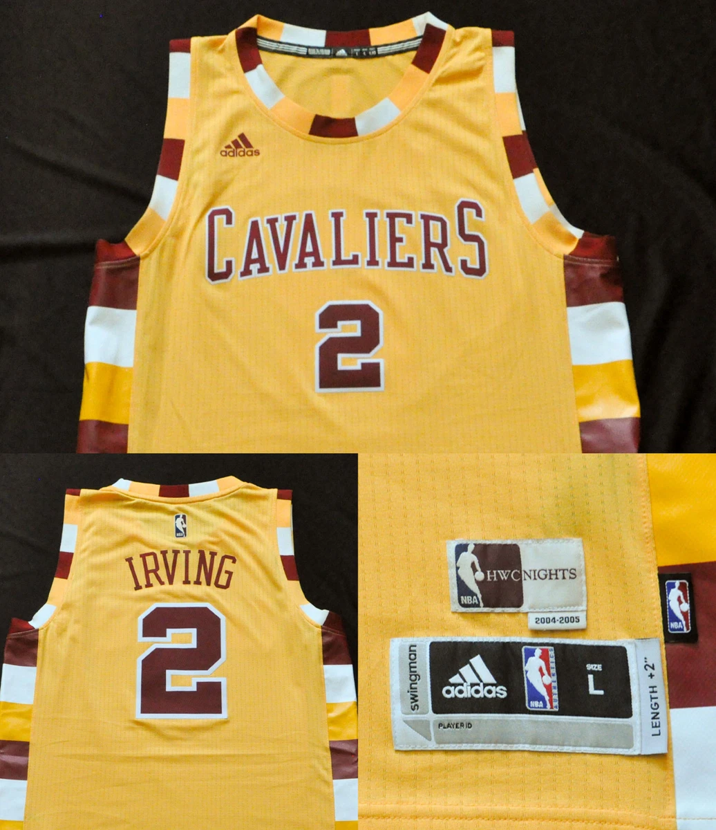 Cleveland Cavaliers 2 Kyrie Irving Yellow Revolution 30 Swingman Jerseys Shorts NBA Suits