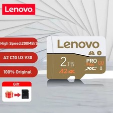 Lenovo 2TB High Speed Memory Cards 256GB Micro TF/SD Card 1TB SD Memory Card 128