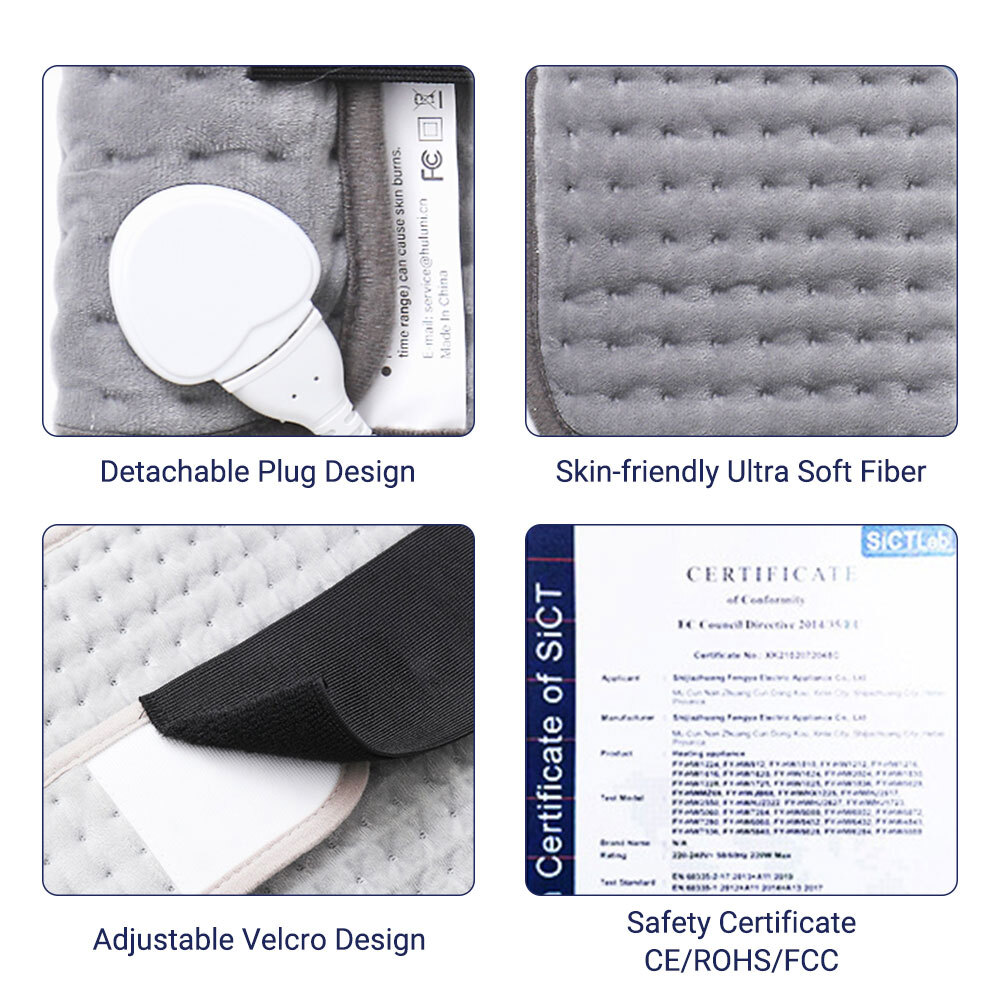 Electric Heat Pad for Stomach and Lower Back Soothing Muscle Pain