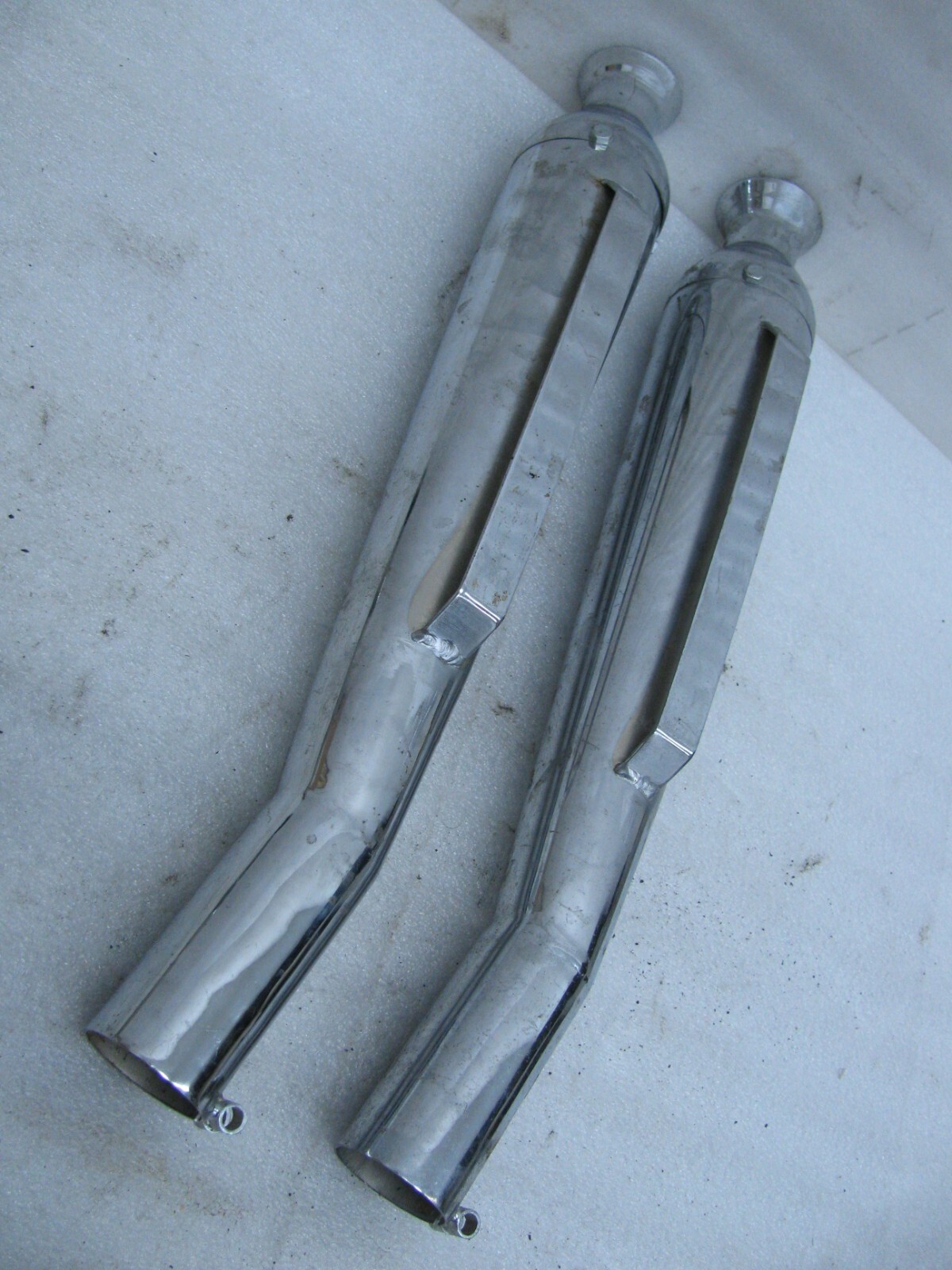 MCM upsweep cocktail shaker Exhaust Mufflers Harley Knucklehead Panhead