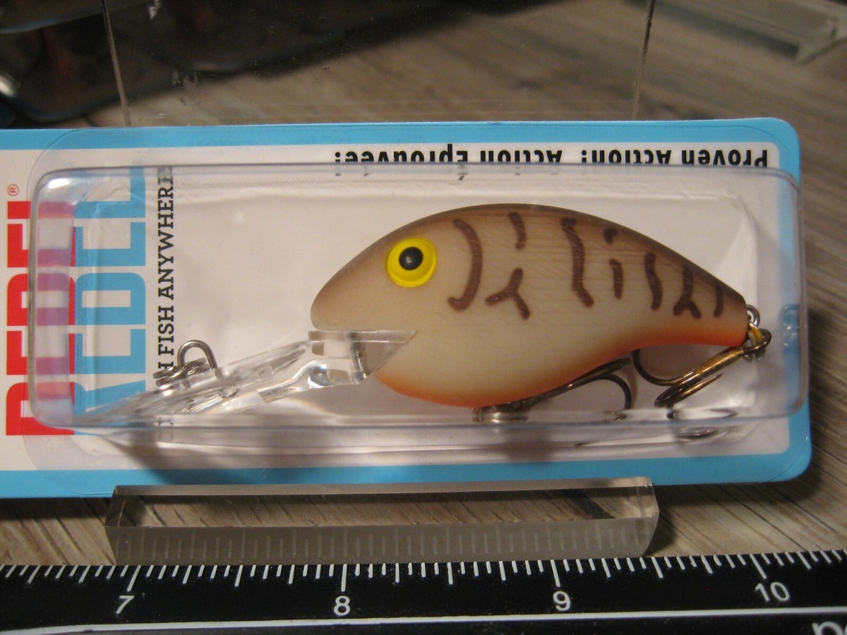 Leurre de pêche vintage série Baitfish 2,5 long Bluegill et bouchon de