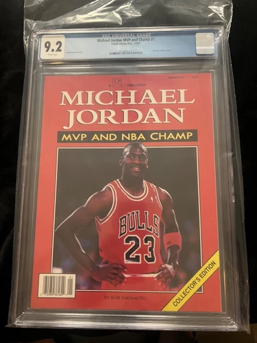 Michael Jordan MVP And NBA Champ Collector Edition Magazine  cgc 9.2 pop 3 rare
