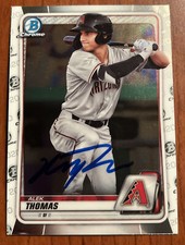 ALEK THOMAS Signed 2020 Bowman Chrome Card AZ Dbacks 2023 World Series AUTO