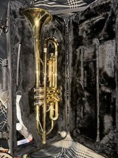 Trumpet Conn 23B used, gold, normal wear and use