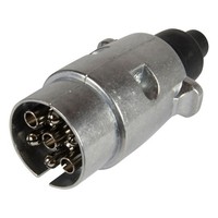 Trailer Pool AnhäNgerstecker Metall 7-Polig 12V Mit Schraubanschluss Steckbar