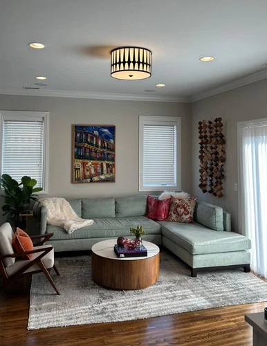 Crystorama Lighting Group ROY-800 Royston 3 Light 18"W Flush - Gold - Picture 3 of 9