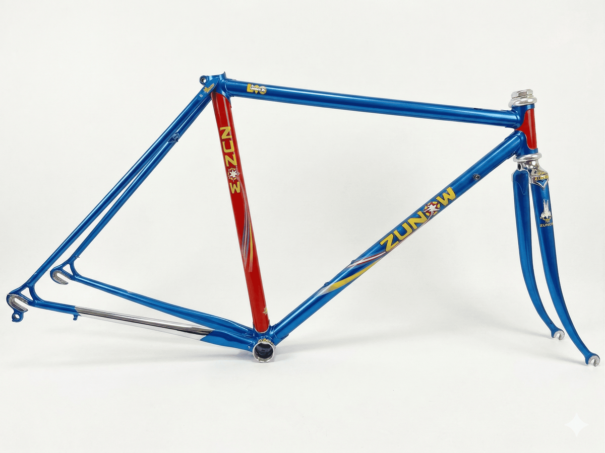 ZUNOW DI PICCE Road Frame Set Chromoly 650C Blue Vintage Japan