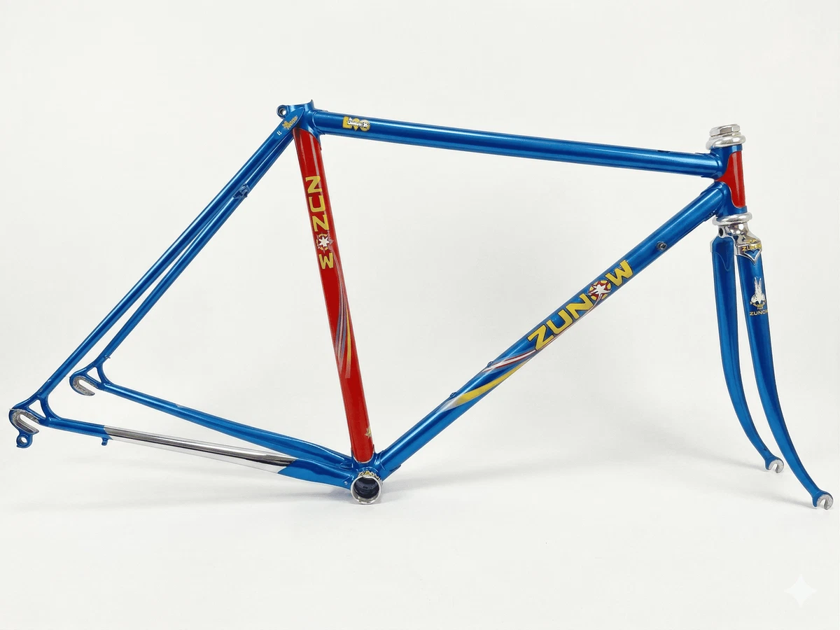 ZUNOW DI PICCE Road Frame Set Chromoly 650C Blue Vintage Japan