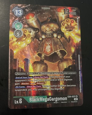 BlackMegaGargomon EX4-037 SR Alt Art Digimon CCG | Alternative Being Near Mint