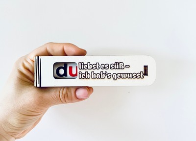 Das Duplo das bewegt    Du liebst es süß ich habs gewusst  in stilvoller Verpack