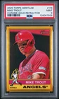 2025 Topps Heritage Chrome #119 MIKE TROUT Gold Refractor /50 PSA 9