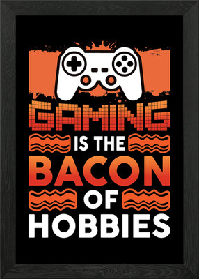 Gaming Is The Bacon Gerahmtes Wandbild Poster Leinwanddruck Bild
