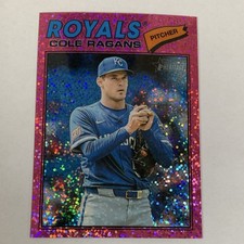 Topps 2026 Heritage Sparkle Cole Ragans #113 Kansas City Royals Baseball