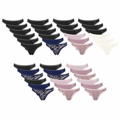 Sloggi Women's Thongs, 6 Pack - GO Crush Thong C6P, Underpants, Stretch Tree...