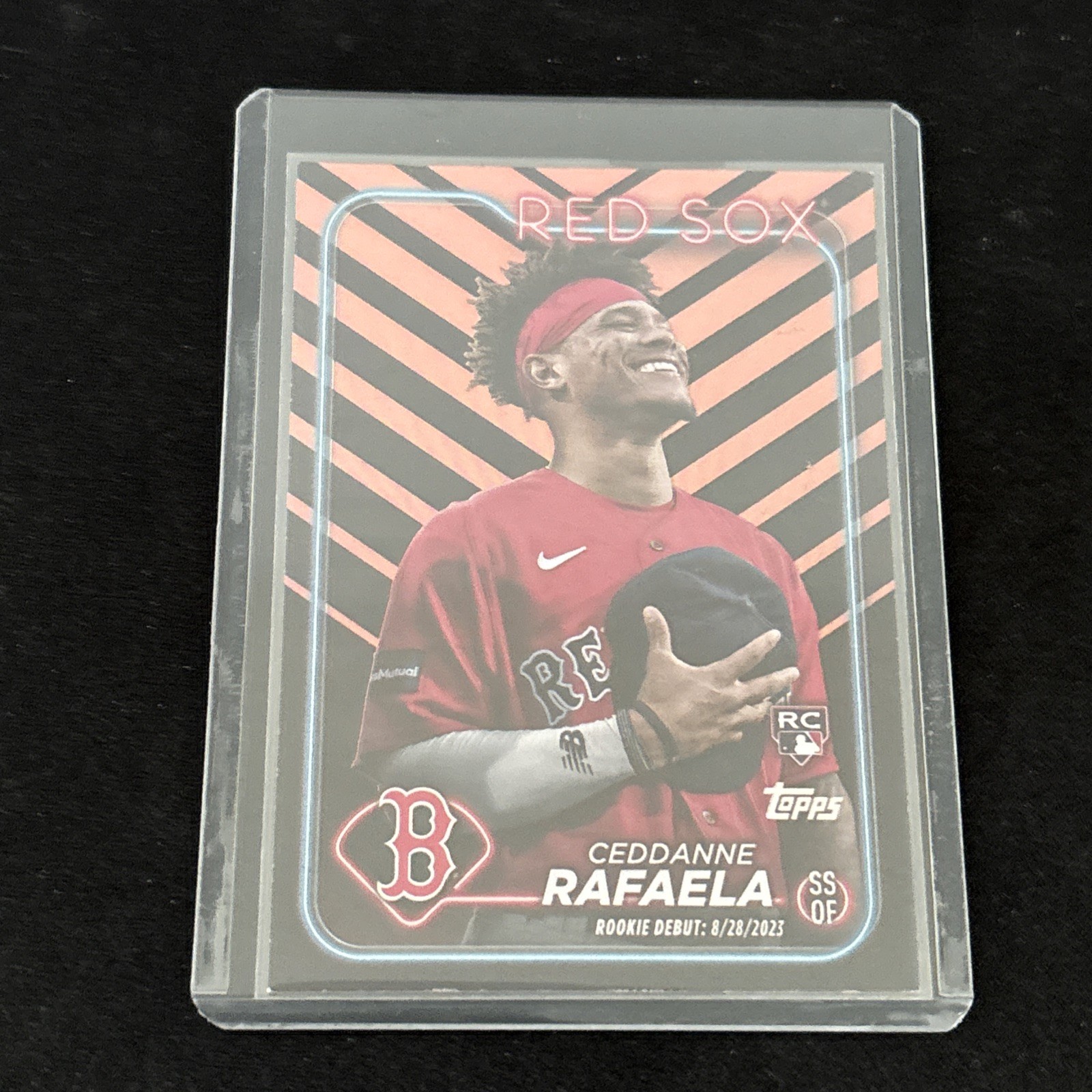 2024 Topps Update Halloween Orange/Black Foil #US110 Ceddanne Rafaela RC