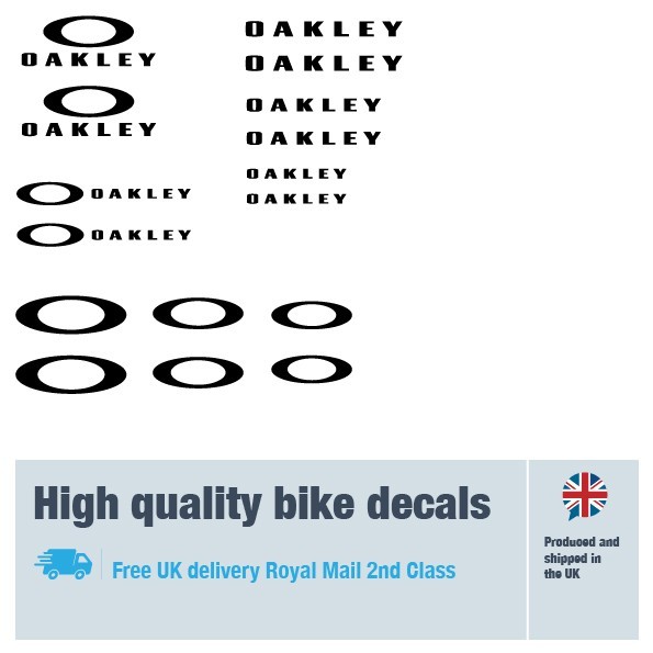 Oakley decal pack labels stickers