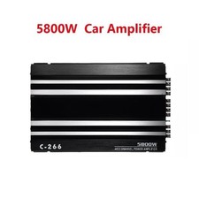 4-Channel Voiture Amplificateur Audio 5800W Haute- 12V Ultra-Fin Quatre Côtés