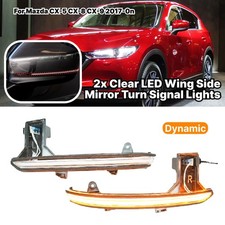 2X Für Mazda CX-5 CX-8 CX-9 2017-2024 Klar Spiegelblinker Außenspiegel Blinker