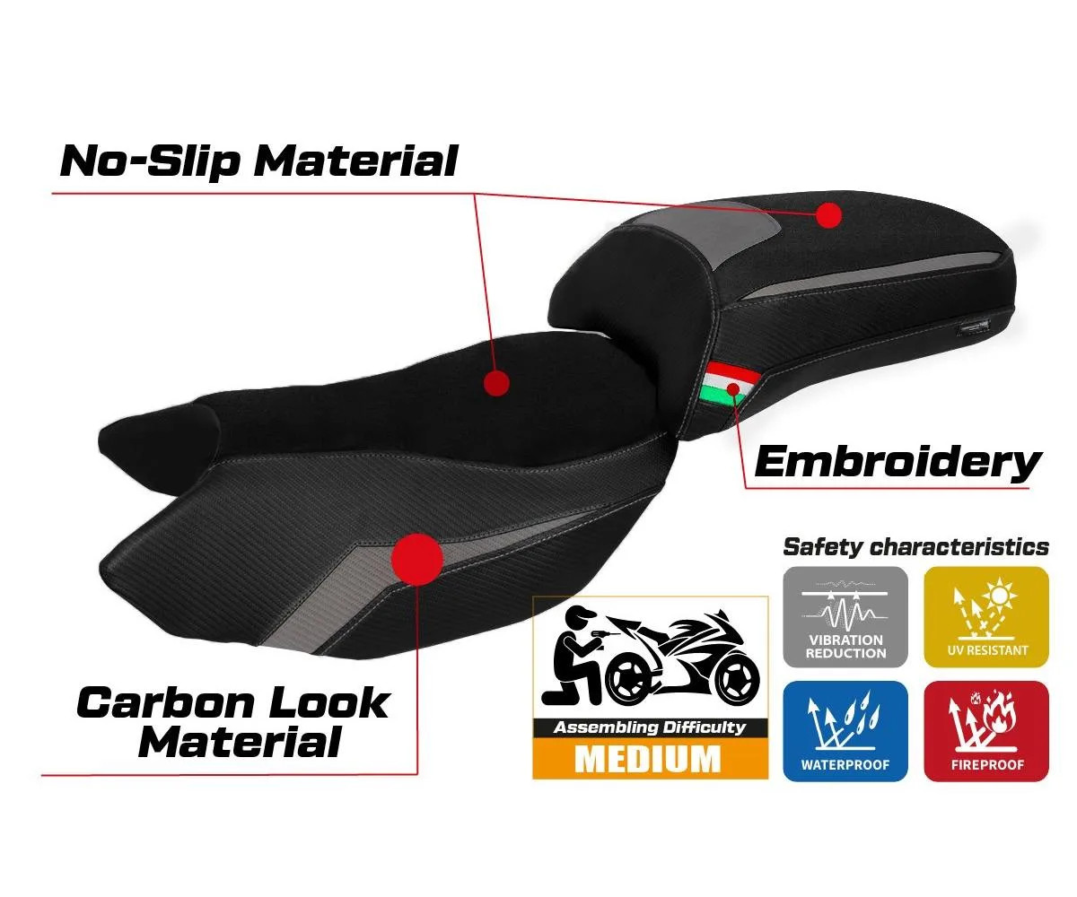 Seat cover Merida Ultragrip Gray GR Tpz compatible BENELLI TRK 502 2017 2026