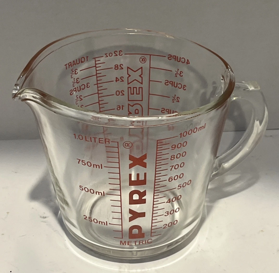 PYREX 1 QUART 4 CUPS MEASURING CUP 1 LITER 1000 ML
