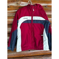 Y2K Columbia Red, White Navy Colorblock Athletic Jacket
