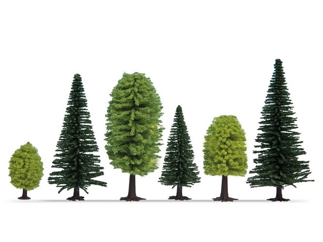 NOCH 32811 - N,Z Mixed Forest, 25 Pieces, 3.5 - 9 Cm High - New