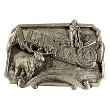 Alaska Belt Buckle 1984 Silver Anniversary Limited Edition New. Free Shipping