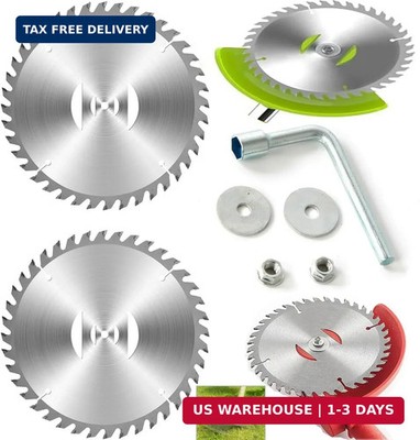 7PCS Grass Trimmer Blade Heads Replacements and Nut - 6'' x 40 Teeth Carbide Tipp