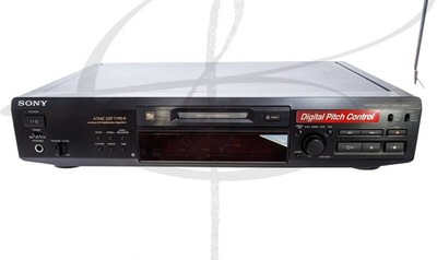 nMINT SONY MDS-JE530 MINIDISC PLAYER RECORDER W REMOTE/MANUAL TESTED