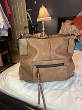 Realer Brown Hobo Purse/Shoulder Bag Large Multiple Pockets