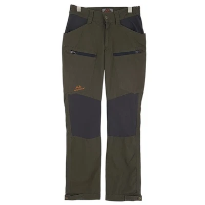 SwedTeam Pantalon Randonnée Camping Femme Slim Toile Vert Taille 46 W30 L32 - Photo 1/4