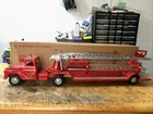 Vintage Tonka Hydraulic Aerial Ladder Firetruck Pressed Steel