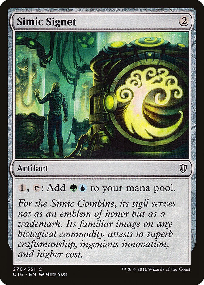 MTG Magic the Gathering Simic Signet (270/393) Commander 2016 LP
