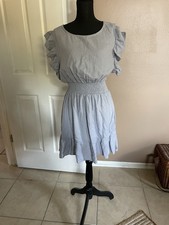 Nicole Miller Purple Linen Dress Size Medium