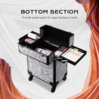 Byootique Rolling Makeup Train Case Cosmetic Trolley Organizer CB Graystone — photo 5