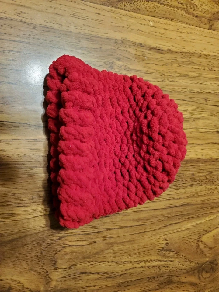 Newborn/Baby Holiday Hand Knit Hat And Bootie Set - Image 3 of 3